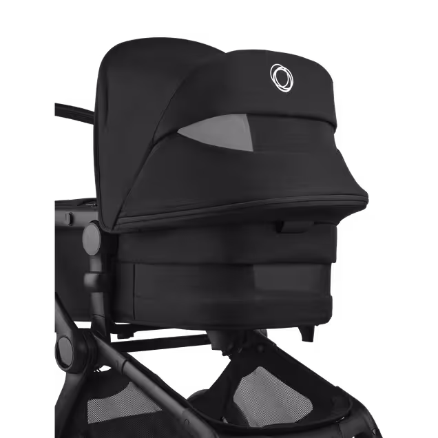 Bugaboo Fox 5 Renew 2-in-1 pushchair black base, forest green fabrics, forest green sun canopy - Main Image Slide 6 of 11