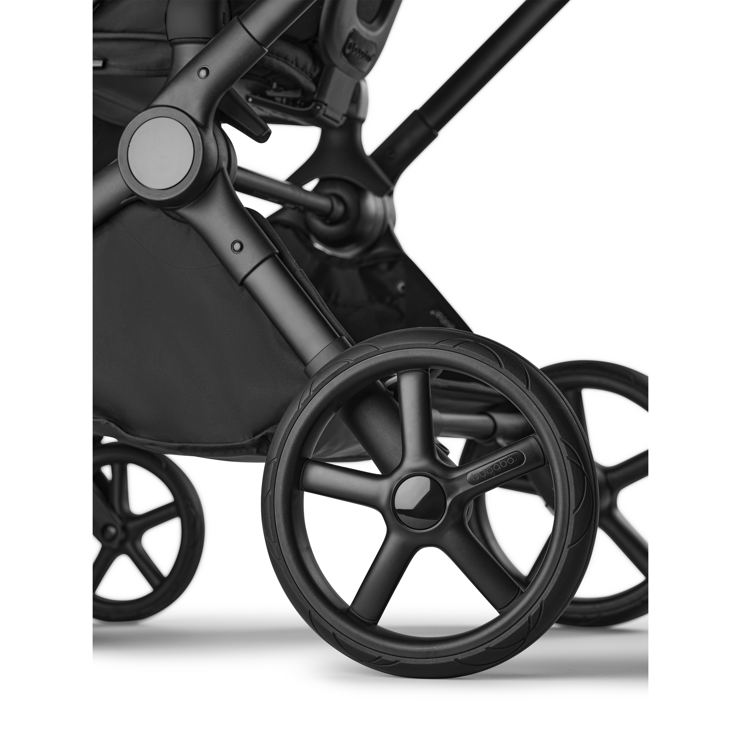 Bugaboo Cub 2-in-1 pushchair black base, heritage black fabrics, heritage black sun canopy - Thumbnail Slide 10 of 12