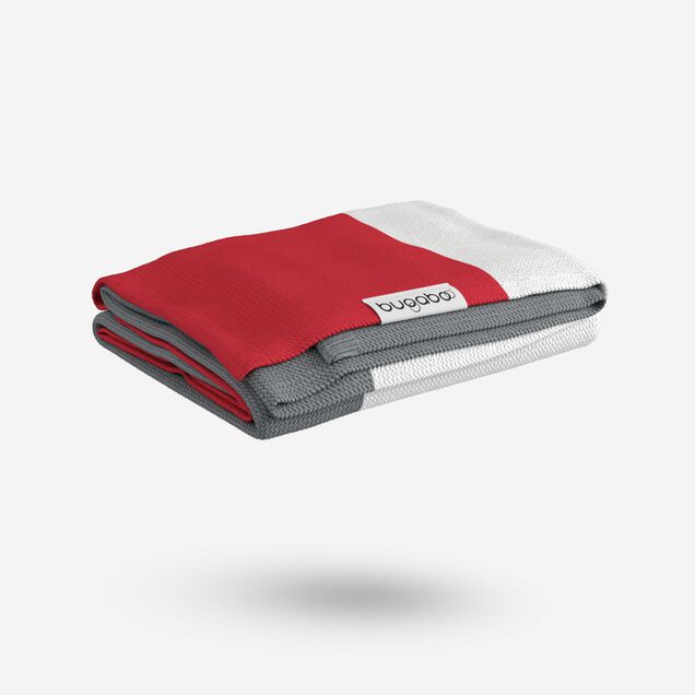 Bugaboo Light Cotton Blanket - NEON RED MULTI - Main Image Slide 2 of 10