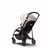 Bugaboo Bee 6 seat stroller black base, grey mélange fabrics, art of discovery white sun canopy - Thumbnail Slide 1 of 5