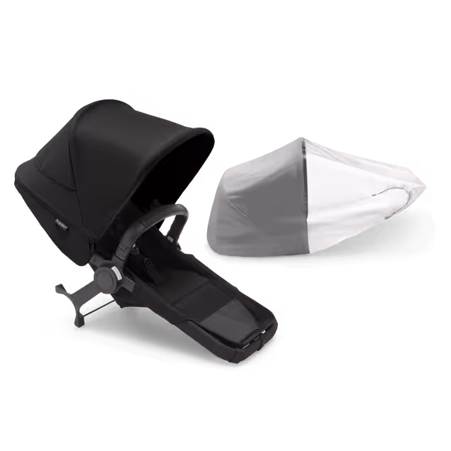 Bugaboo Donkey 5 Duo extension complete RW fabric NA MIDNIGHT BLACK-MIDNIGHT BLACK - Main Image Slide 1 of 2