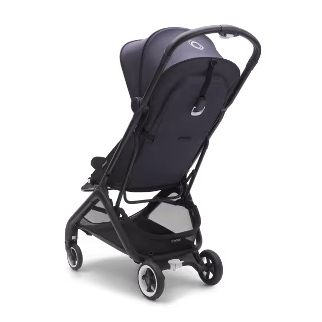 Bugaboo Butterfly travel stroller black base, stormy blue fabrics, stormy blue sun canopy - Main Image Slide 3 of 13