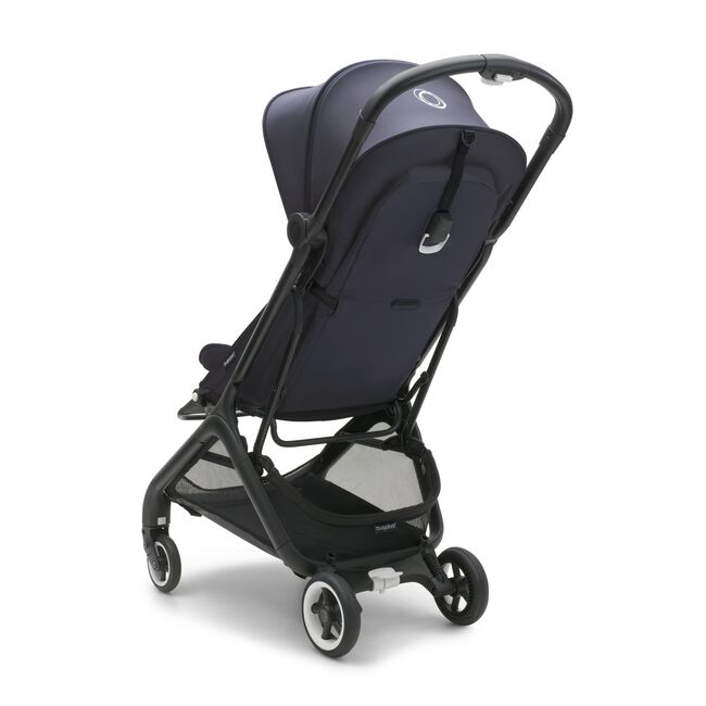 Bugaboo Butterfly seat stroller black base, stormy blue fabrics, stormy blue sun canopy - Main Image Slide 3 of 14