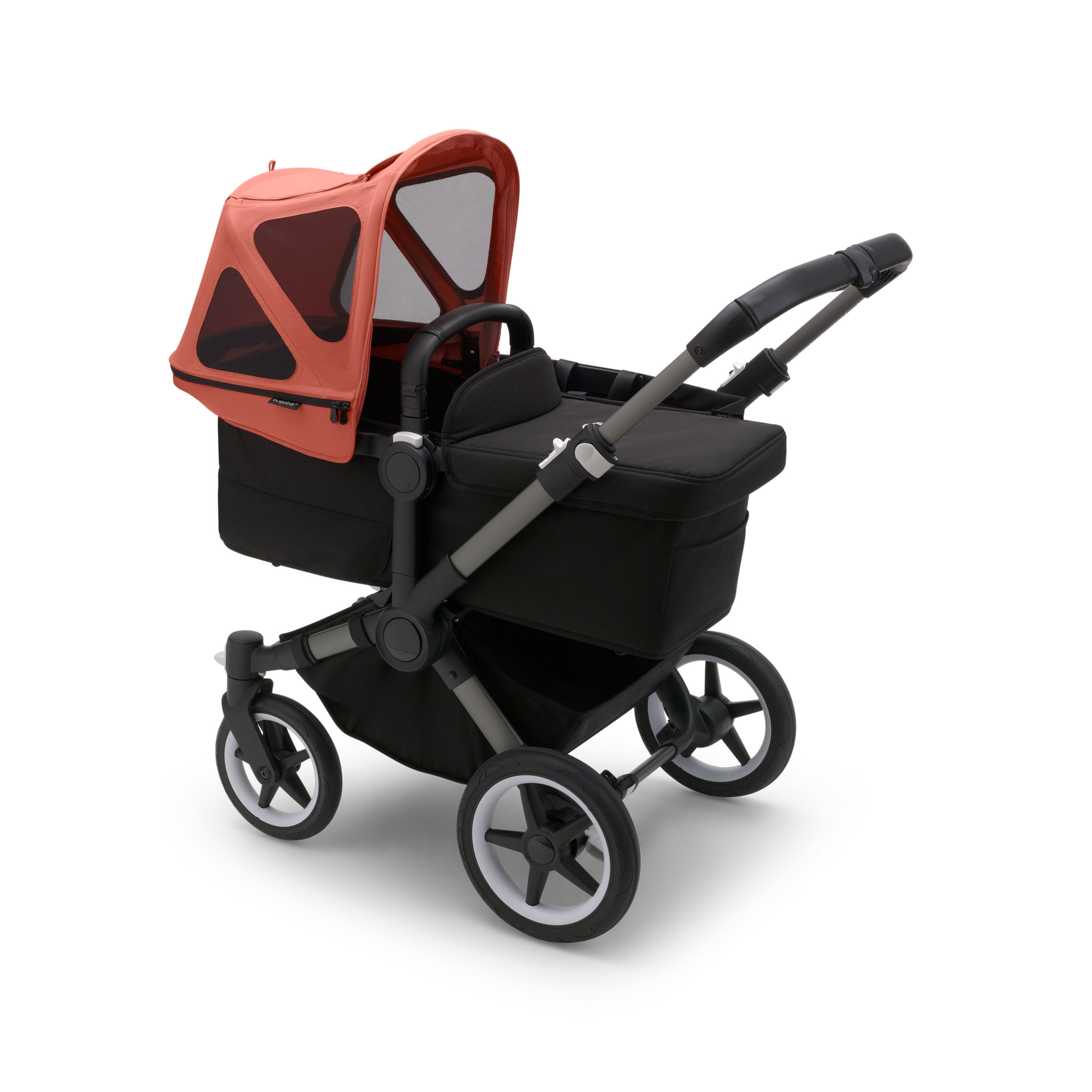 Refurbished Bugaboo Donkey breezy sun canopy Sunrise red - Thumbnail Slide 2 of 4