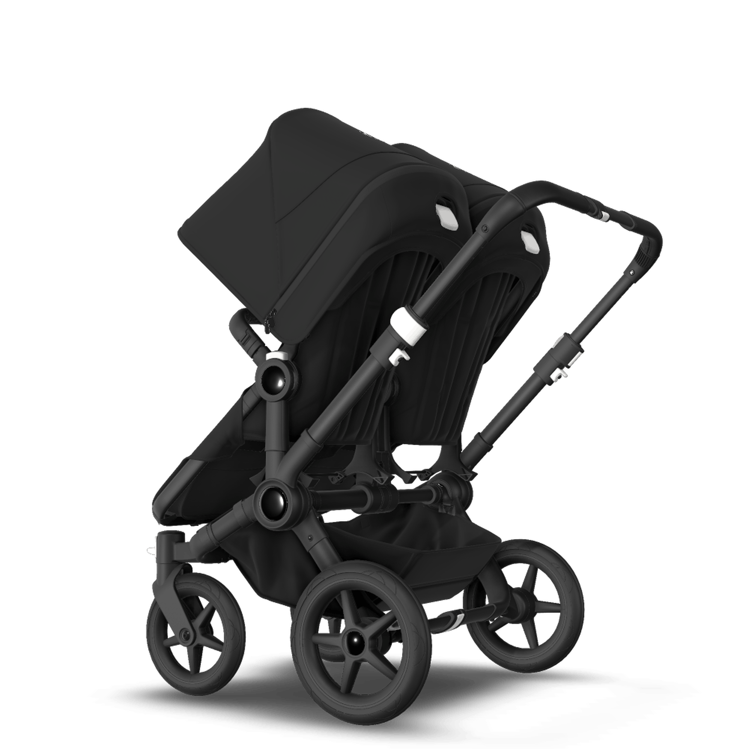 Bugaboo Donkey 3 twin black sun canopy, black seat, black chassis - Thumbnail Slide 5 of 5