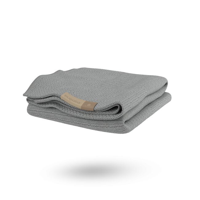 Refurbished Bugaboo Soft Wool Blanket LIGHT GREY MELANGE - Main Image Slide 9 van 10