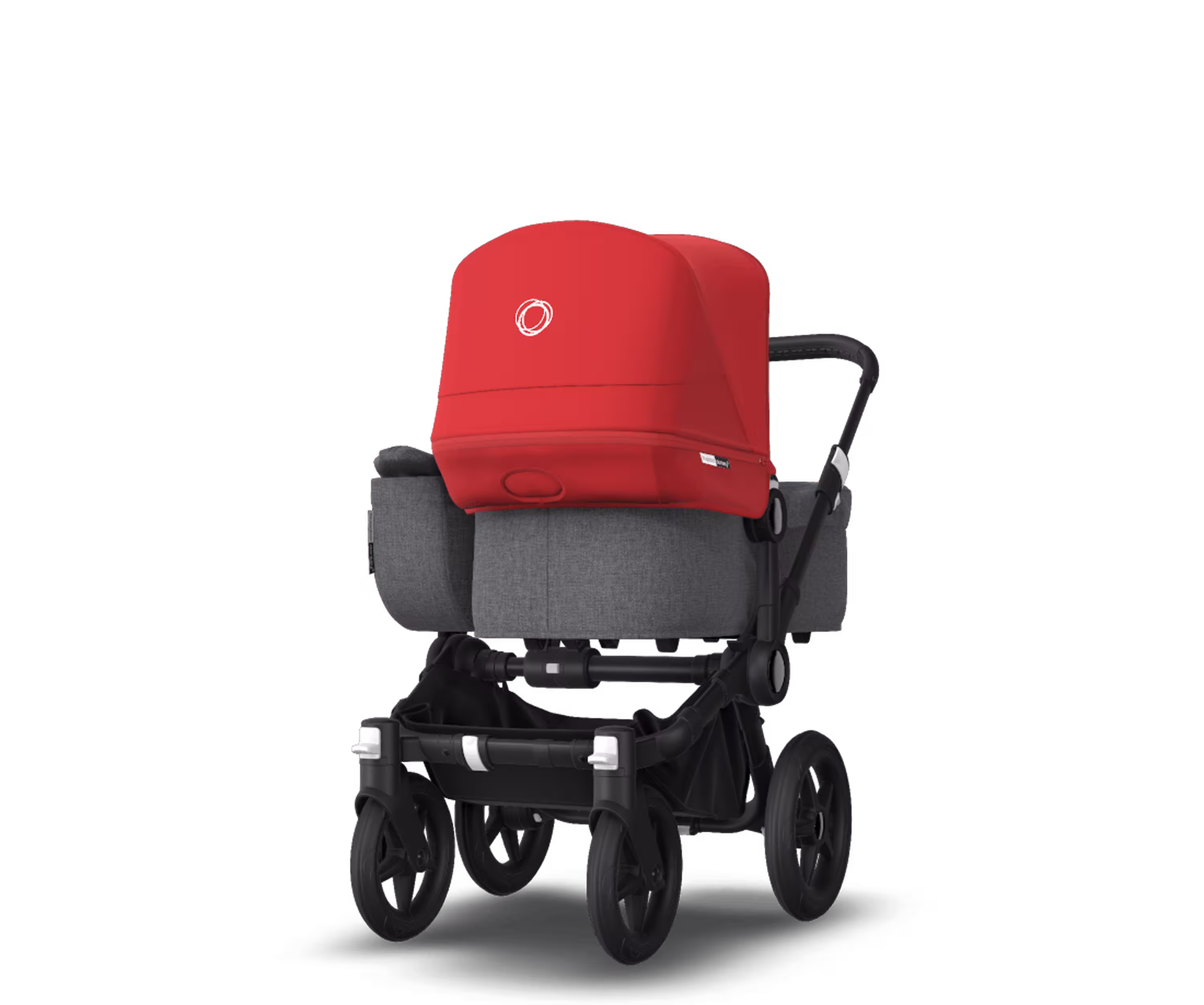 US - Bugaboo D3M stroller bundle black grey melange red - Main Modal Image Slide 4 of 4