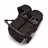 Bugaboo Donkey 6 twin pushchair black base, cocoa brown fabrics, cocoa brown sun canopy - Thumbnail Slide 3 of 9