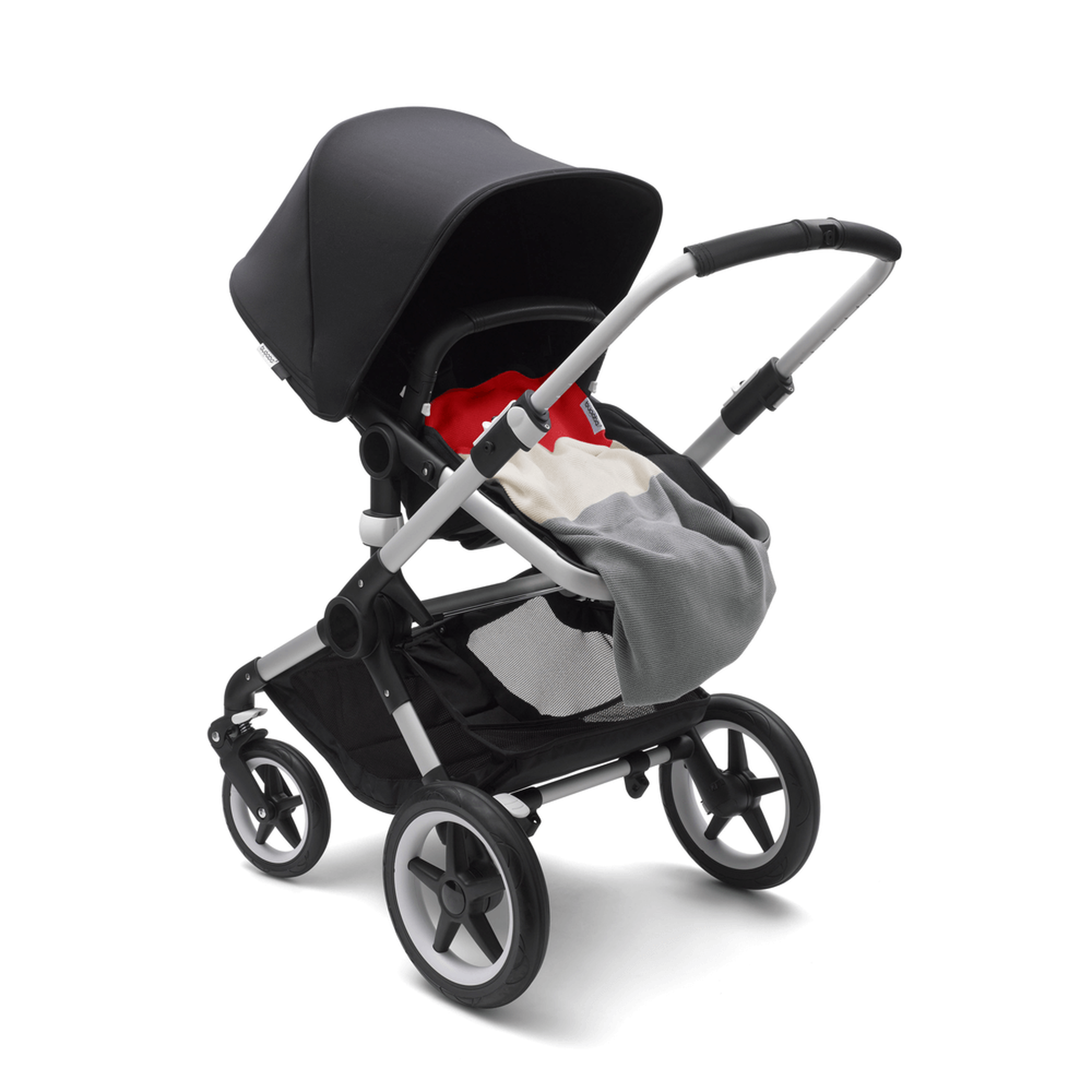 Bugaboo Light Cotton Blanket - NEON RED MULTI - Thumbnail Slide 9 of 10