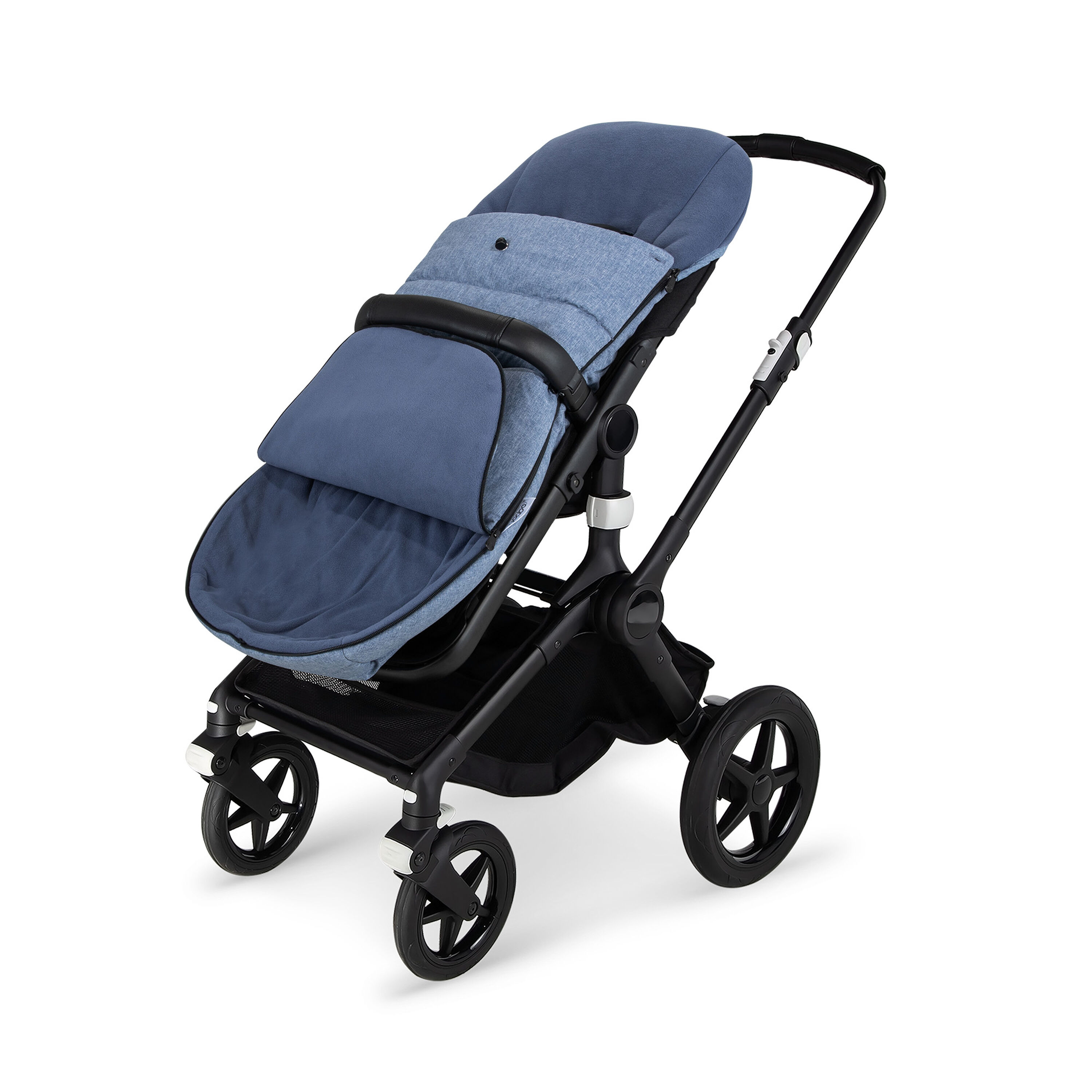 Bugaboo Footmuff BLUE MELANGE - Main Modal Image Slide 5 of 8