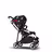 Bugaboo Bee 6 bassinet and seat stroller aluminium base, black fabrics, animal explorer red/blue sun canopy - Thumbnail Slide 4 of 6