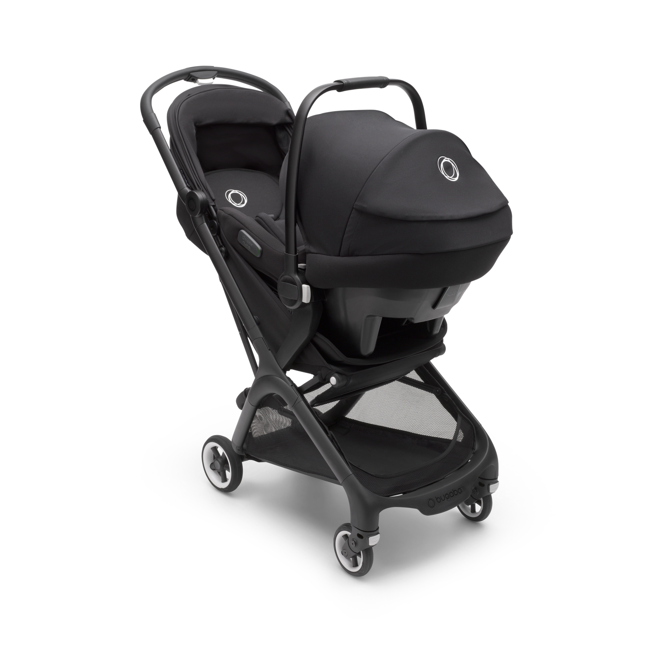 Bugaboo Butterfly Reisebuggy Schwarz gestell, midnight black Bezüge, midnight black Sonnendach - Thumbnail Slide 13 of 14