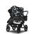 Bugaboo Donkey 5 Duo double stroller black base, midnight black fabrics, animal explorer green/ light blue sun canopy - Thumbnail Slide 3 van 10