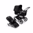 Bugaboo Fox 3 bassinet and seat stroller graphite base, midnight black fabrics, midnight black sun canopy - Thumbnail Slide 1 of 7