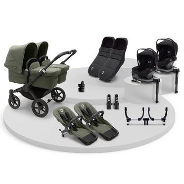Bugaboo Donkey 5 Twin Ultimat paket för nyfödda
