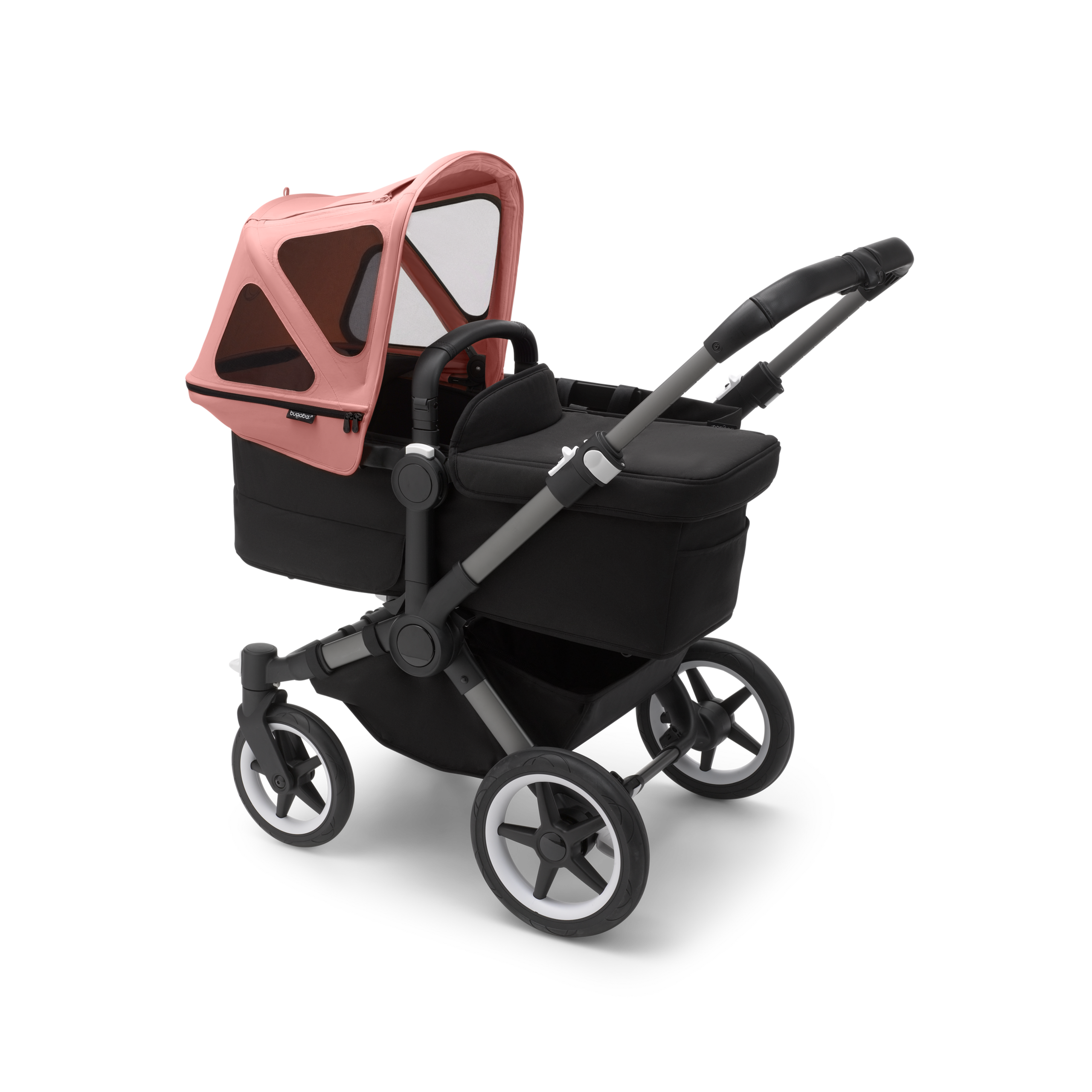 Bugaboo Donkey breezy sun canopy RW fabric NA MORNING PINK - Thumbnail Slide 2 of 4