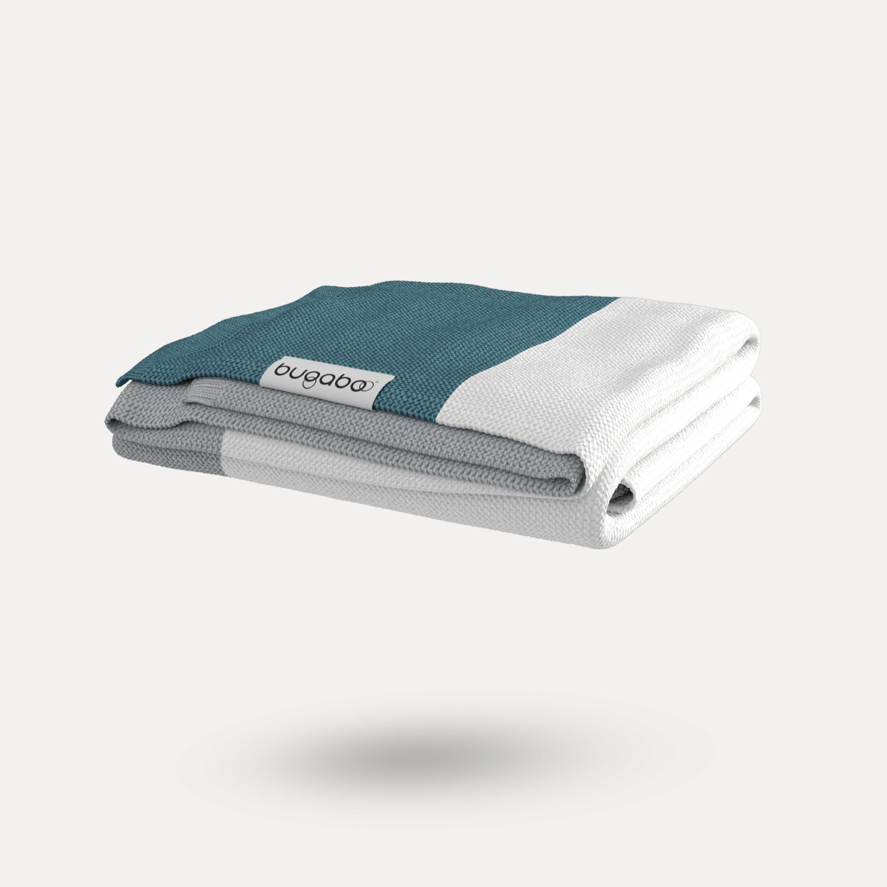 Bugaboo Light Cotton Blanket - PETROL BLUE MULTI - Main Modal Image Slide 8 of 8