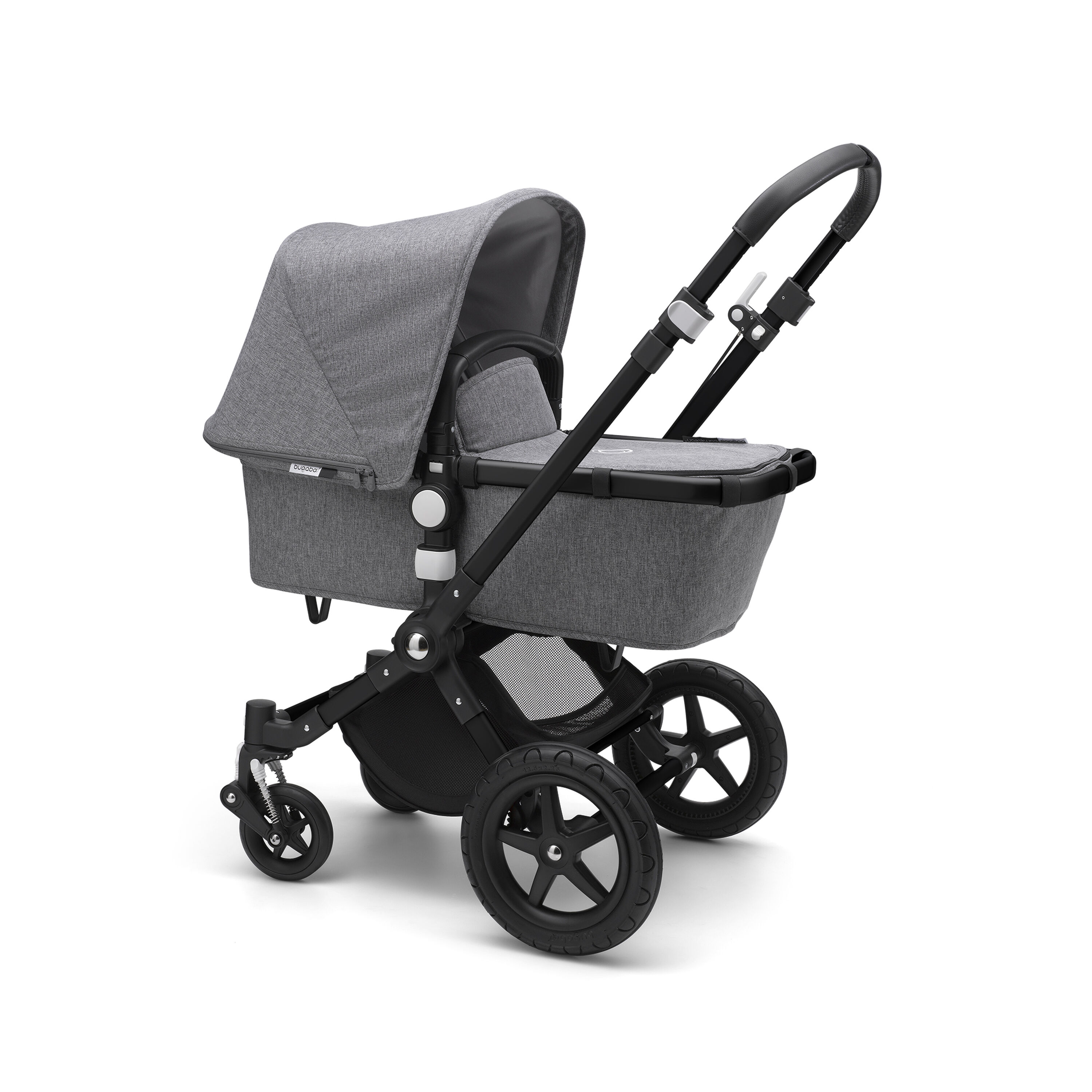 Bugaboo Cameleon 3 Plus seat and bassinet stroller grey melange sun canopy, grey melange fabrics, black base - Main Modal Image Slide 2 of 3