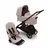 Bugaboo Dragonfly 2-in-1 stroller black base, desert taupe fabrics, desert taupe sun canopy - Thumbnail Slide 1 of 16