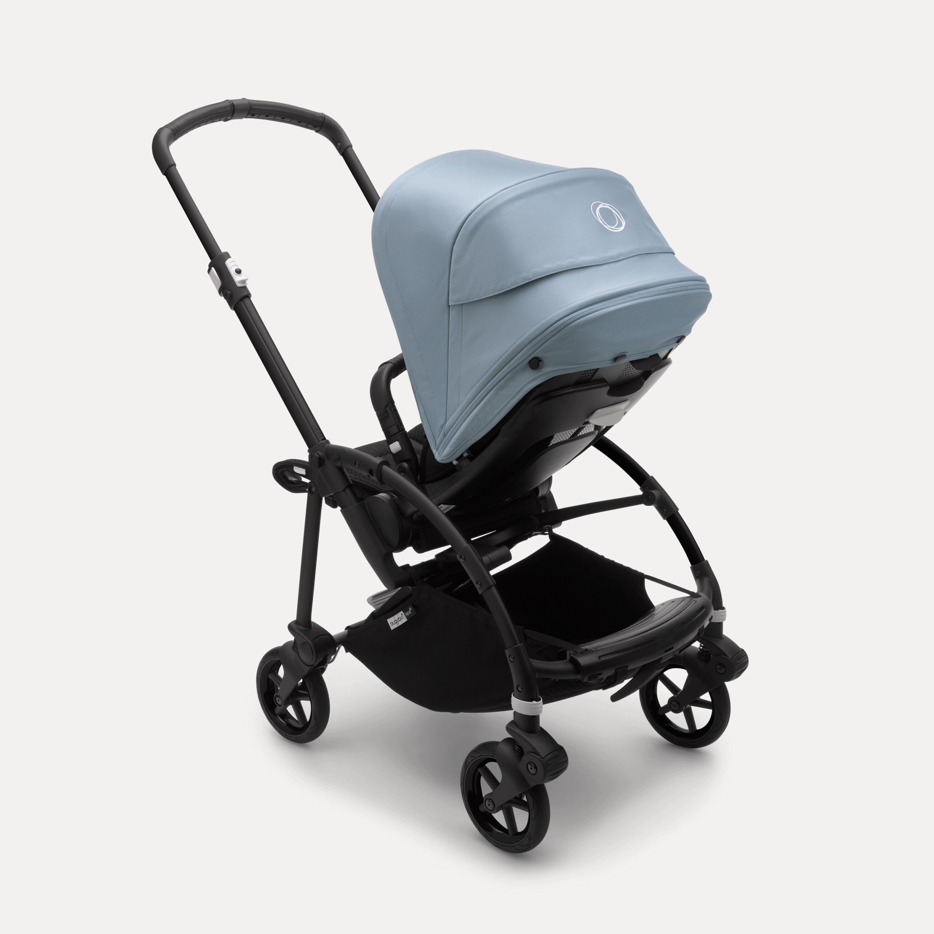 Bugaboo Bee 6 bassinet and seat stroller vapor blue sun canopy, black fabrics, black base - Main Modal Image Slide 3 of 3
