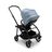 Bugaboo Bee 6 bassinet and seat stroller vapor blue sun canopy, black fabrics, black base - Thumbnail Slide 3 of 3