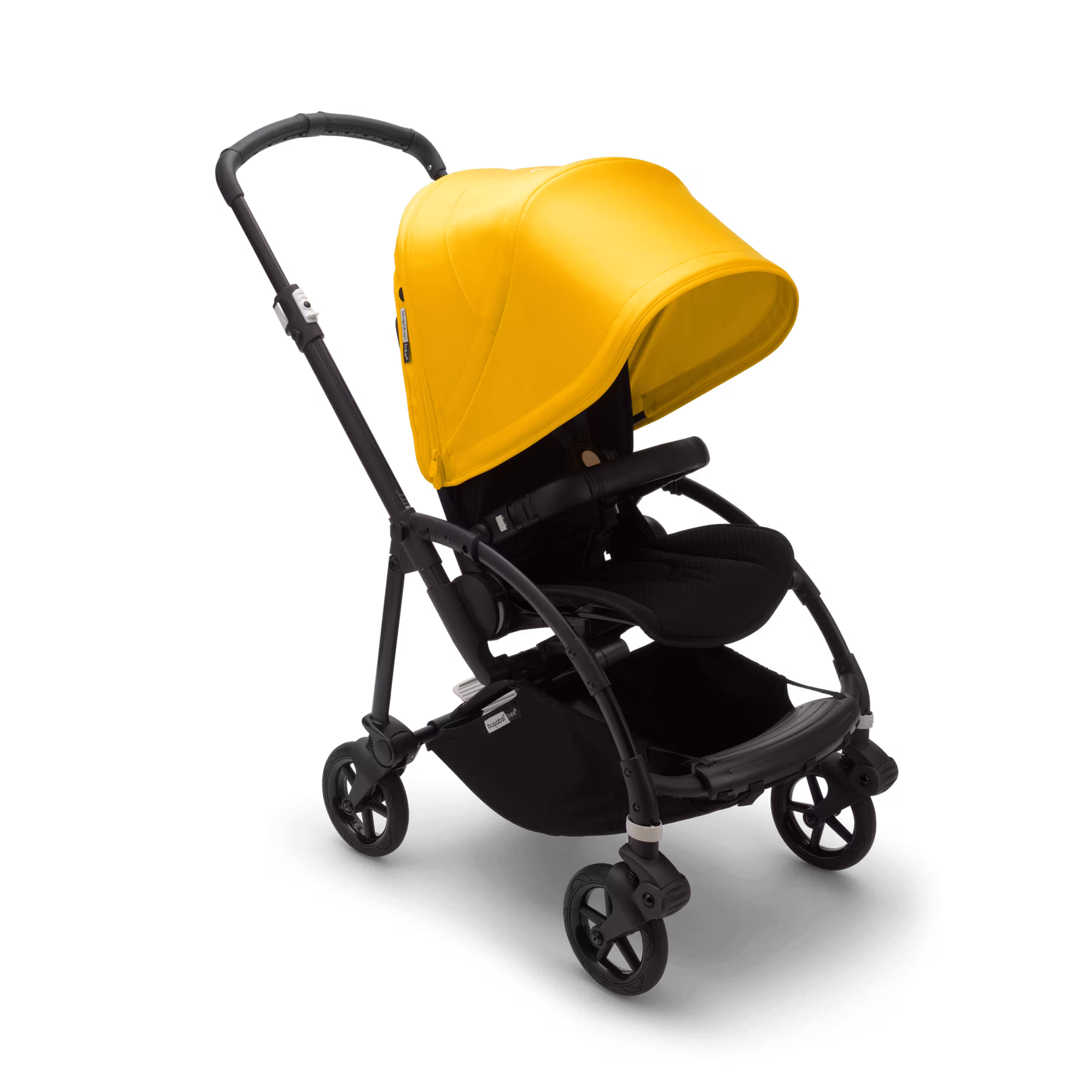 Bugaboo Bee 6 seat stroller lemon yellow sun canopy, black fabrics, black base - Main Modal Image Slide 1 of 3