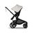 Bugaboo Kangaroo 2-in-1 stroller with one seat, Midnight Black fabrics, and Misty White sun canopy. - Thumbnail Slide 4 of 18