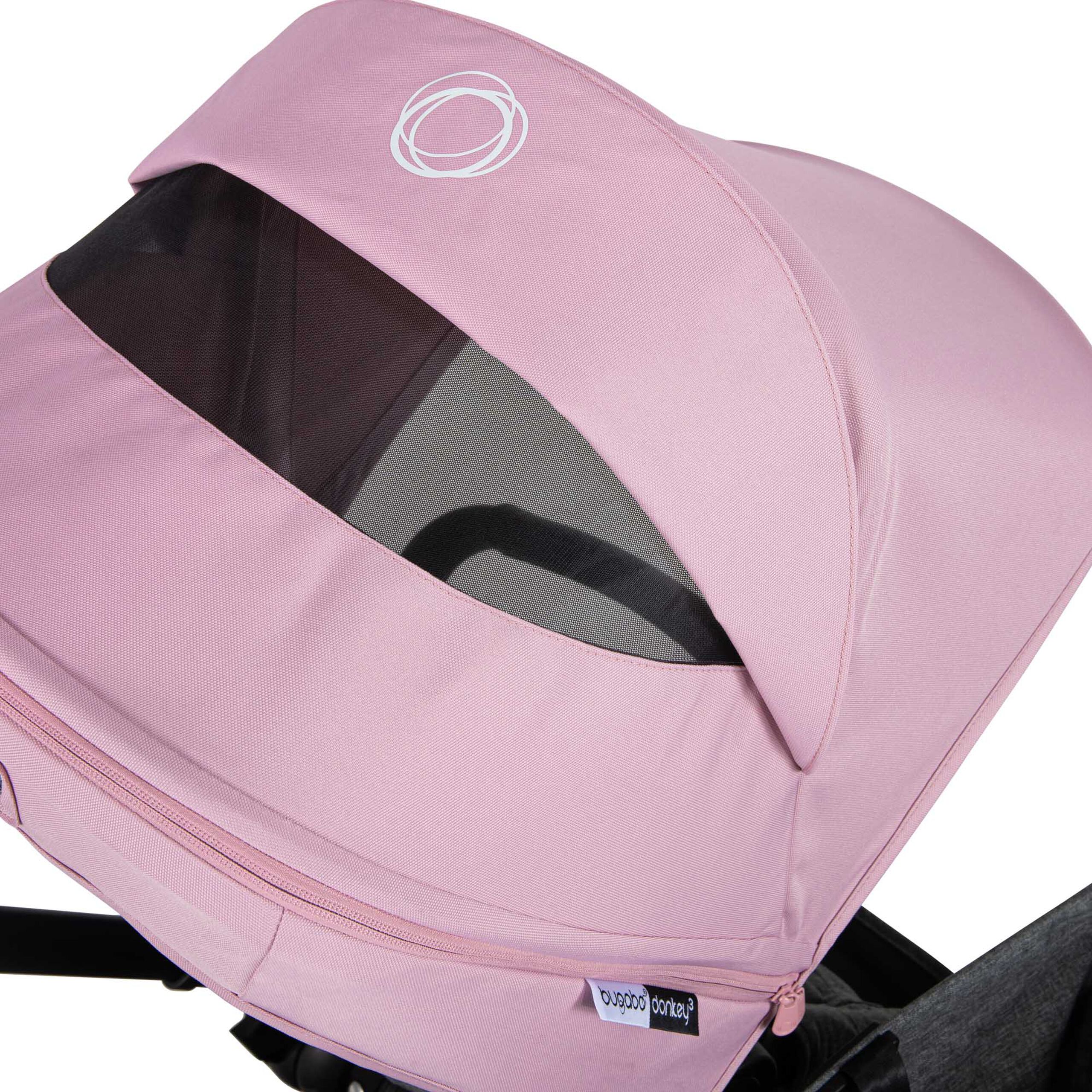 Bugaboo Donkey3 sun canopy SOFT PINK - Thumbnail Slide 2 of 22