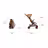 Bugaboo x Stella McCartney Butterfly 2 Plus travel stroller tobacco brown base, tobacco brown fabrics, tobacco brown sun canopy - Thumbnail Slide 7 of 12