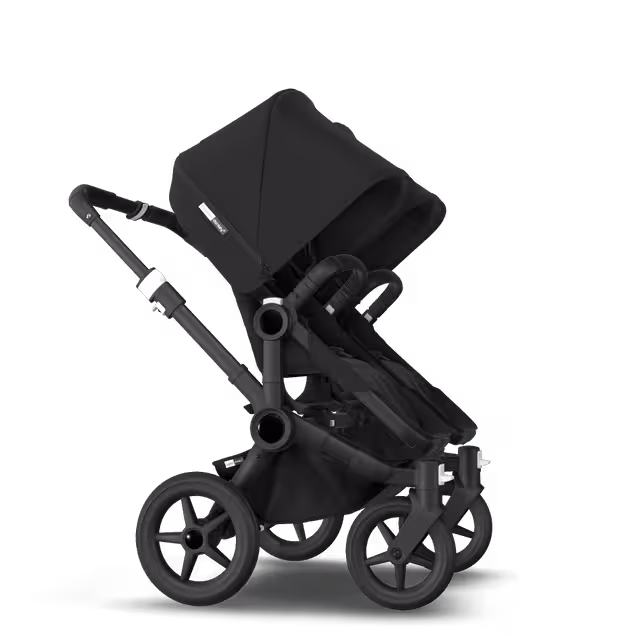 Bugaboo Donkey 3 Twin travel system black sun canopy, black fabrics, black base - Main Image Slide 15 of 15
