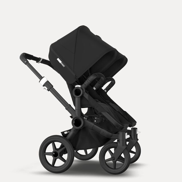 Bugaboo Donkey 3 Twin travel system black sun canopy, black fabrics, black base - Main Image Slide 15 of 15