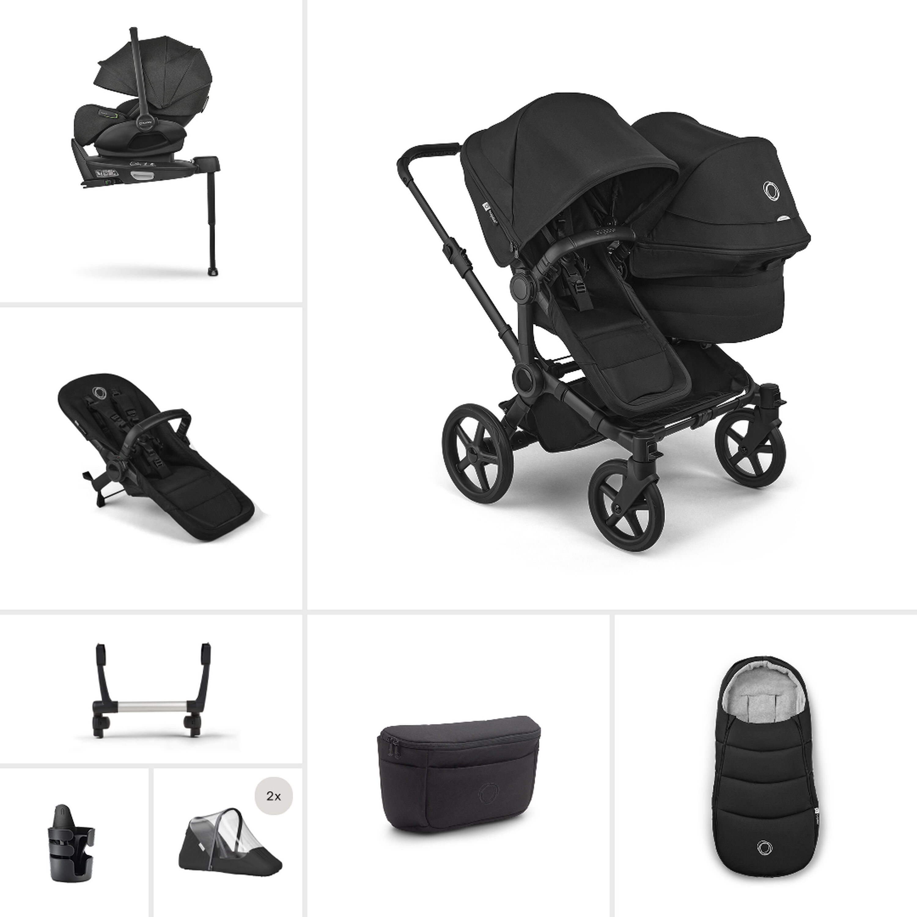 Bugaboo Donkey 6 Double Ultimate newborn bundle - Main Modal Image Slide 1 of 9