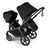 Bugaboo Kangaroo 2-in-1 tandem stroller with two seats facing the parent, with Midnight Black fabrics and Midnight Black sun canopies. - Thumbnail Slide 11 of 18