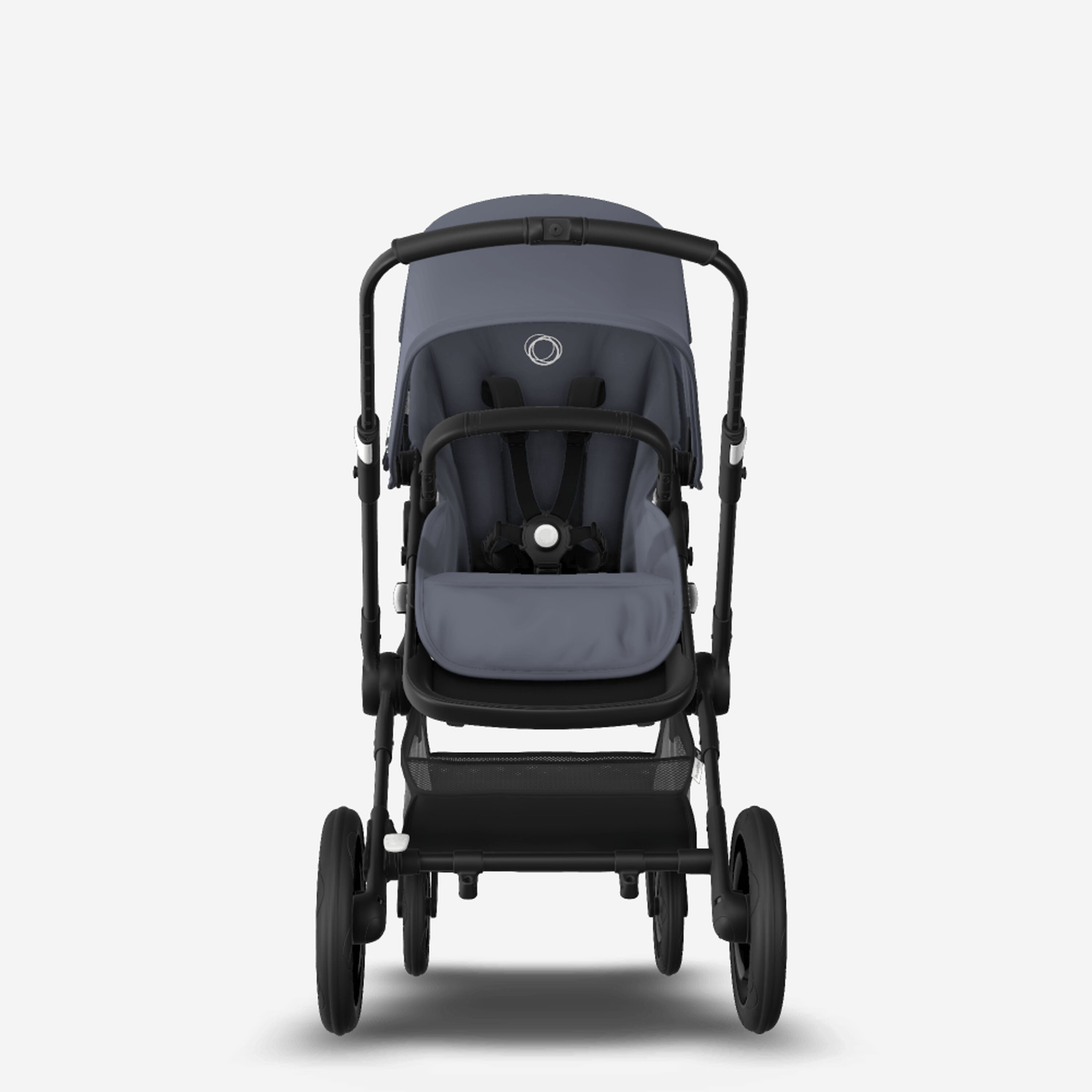 Bugaboo Fox 2 travel system steel blue sun canopy, steel blue fabrics, black base - Main Modal Image Slide 8 of 15