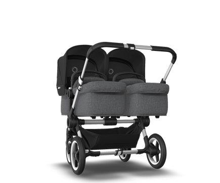 US - Bugaboo D3T stroller bundle aluminum grey melange black