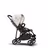 Bugaboo Bee 6 seat stroller black base, grey mélange fabrics, art of discovery white sun canopy - Thumbnail Slide 4 of 5