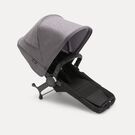 Bugaboo Donkey 5 Duo extension set complete MIDNIGHT BLACK- GREY MÉLANGE