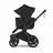 Bugaboo Donkey 6 2-in-1  stroller black base, heritage black fabrics, heritage black sun canopy view 4 - Thumbnail Slide 4 of 10