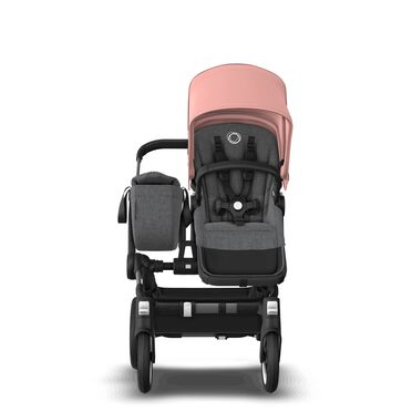 Bugaboo Donkey 5 Mono 2-in-1 stroller graphite base, grey mélange fabrics, morning pink sun canopy - view 2