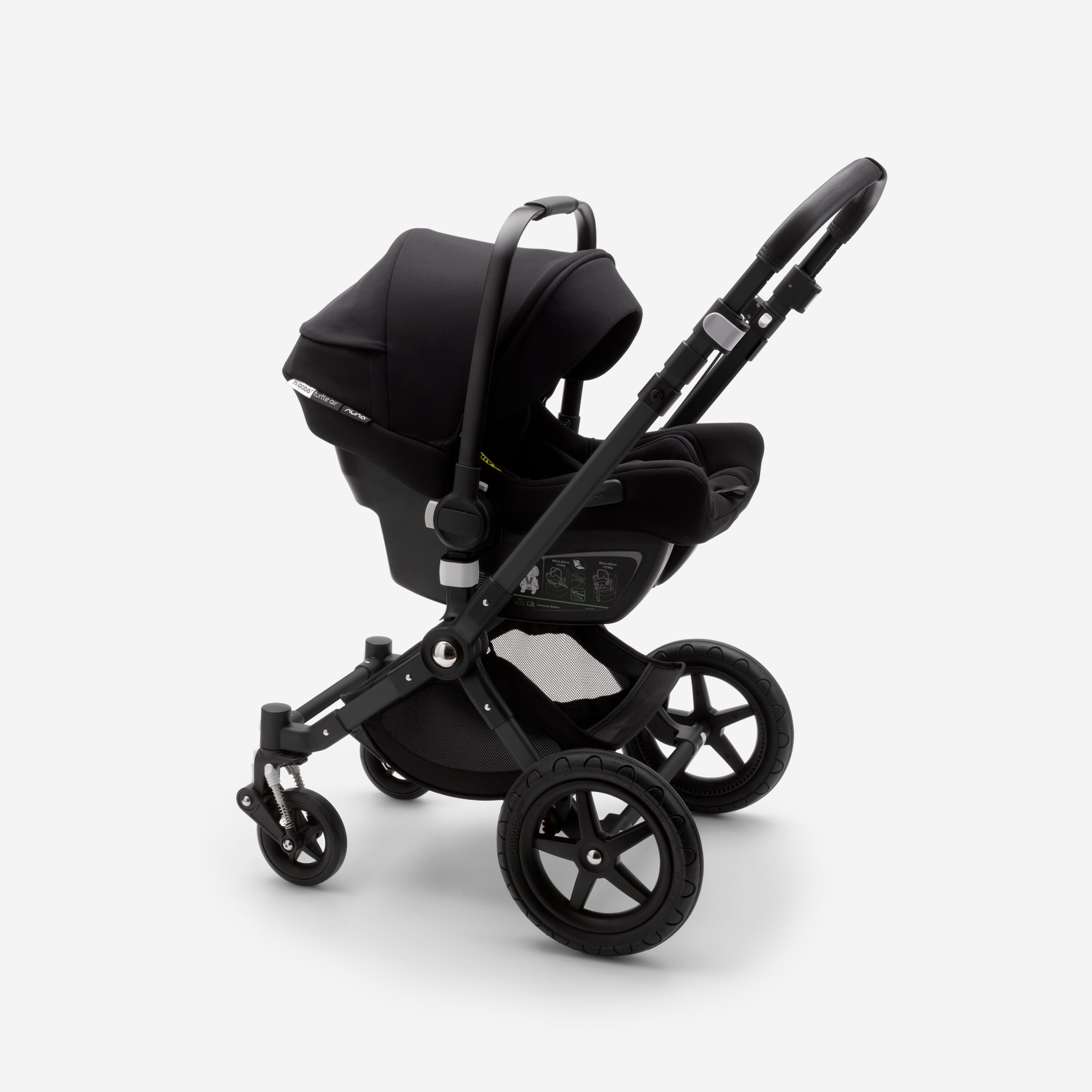 Bugaboo Cameleon 3 Plus travel system black sun canopy, black fabrics, black base - Main Modal Image Slide 6 of 8