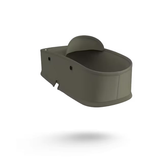 Bugaboo Bee3 carrycot tailored fabric set UK DARK KHAKI - Main Image Slide 5 of 8