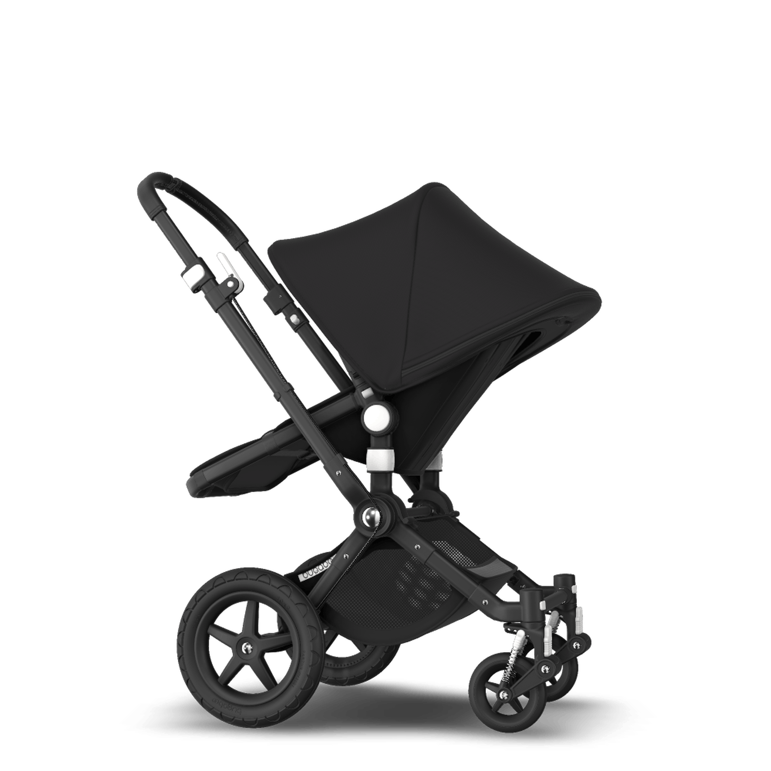 Bugaboo Cameleon 3 Plus seat and carrycot pushchair black sun canopy, black fabrics, black base - Thumbnail Slide 8 of 8