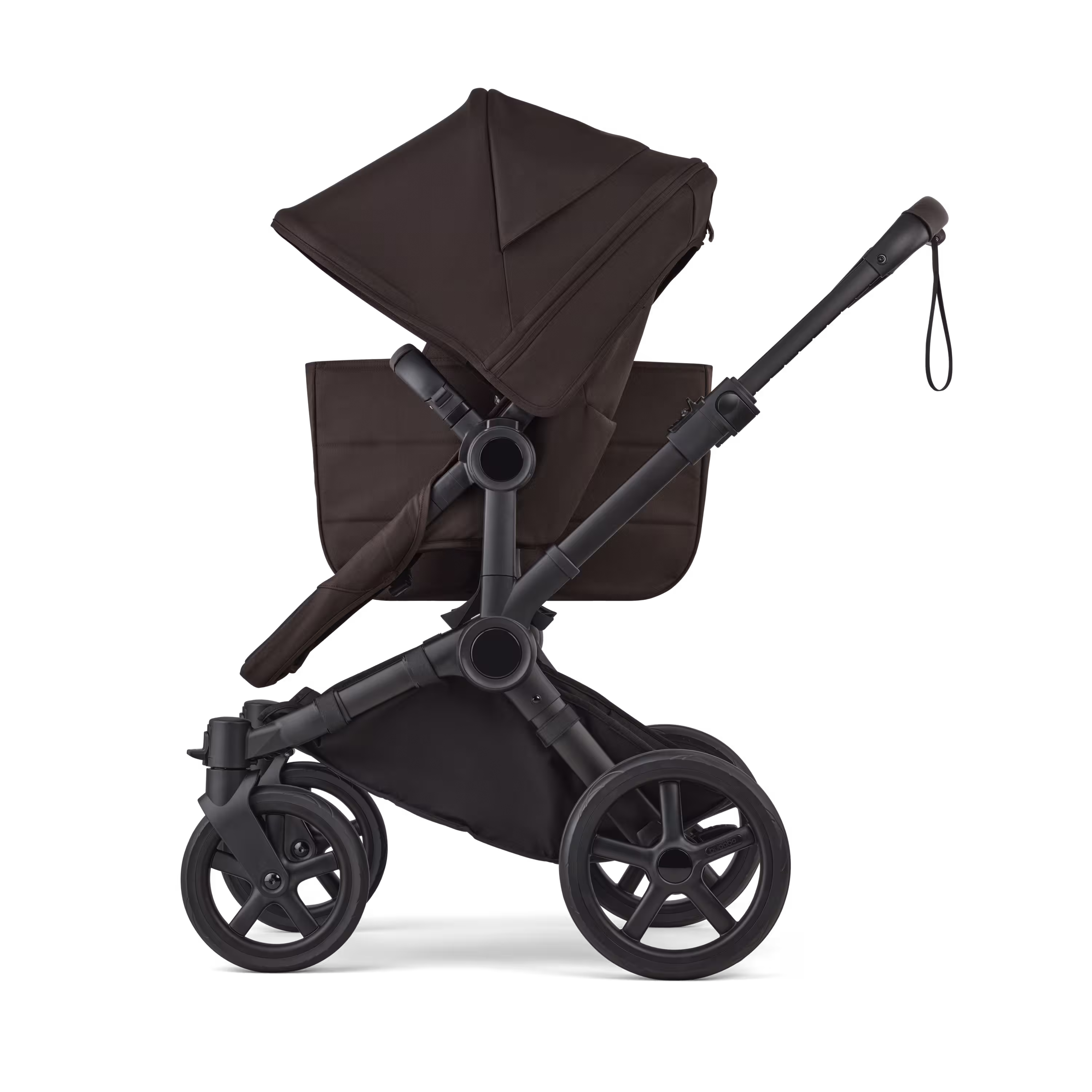 Bugaboo Donkey 6 2-in-1  pram black base, cocoa brown fabrics, cocoa brown sun canopy - Main Modal Image Slide 4 of 10
