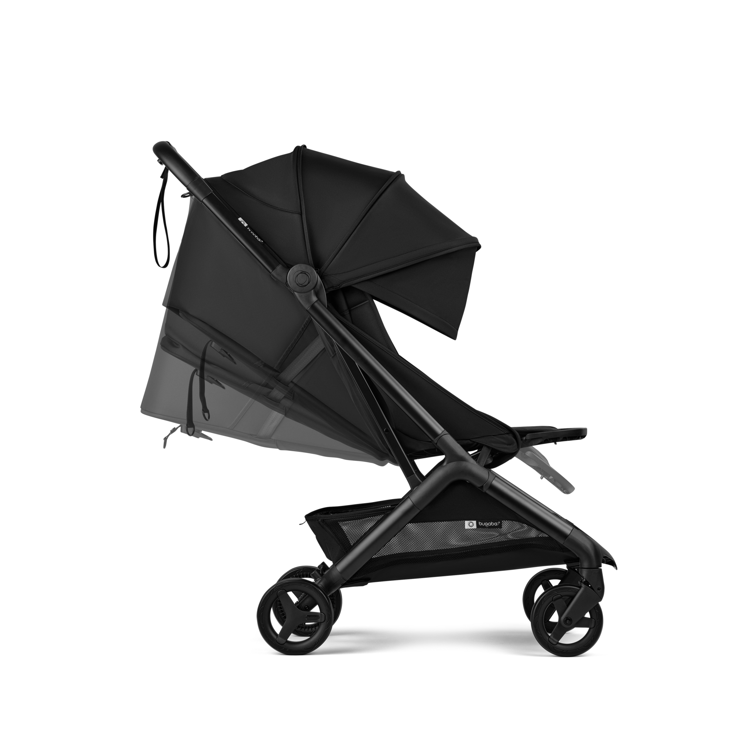 Bugaboo Butterfly 2 Poussette de voyage châssis noir, habillages forest green, capote forest green - Thumbnail Slide 5 of 8