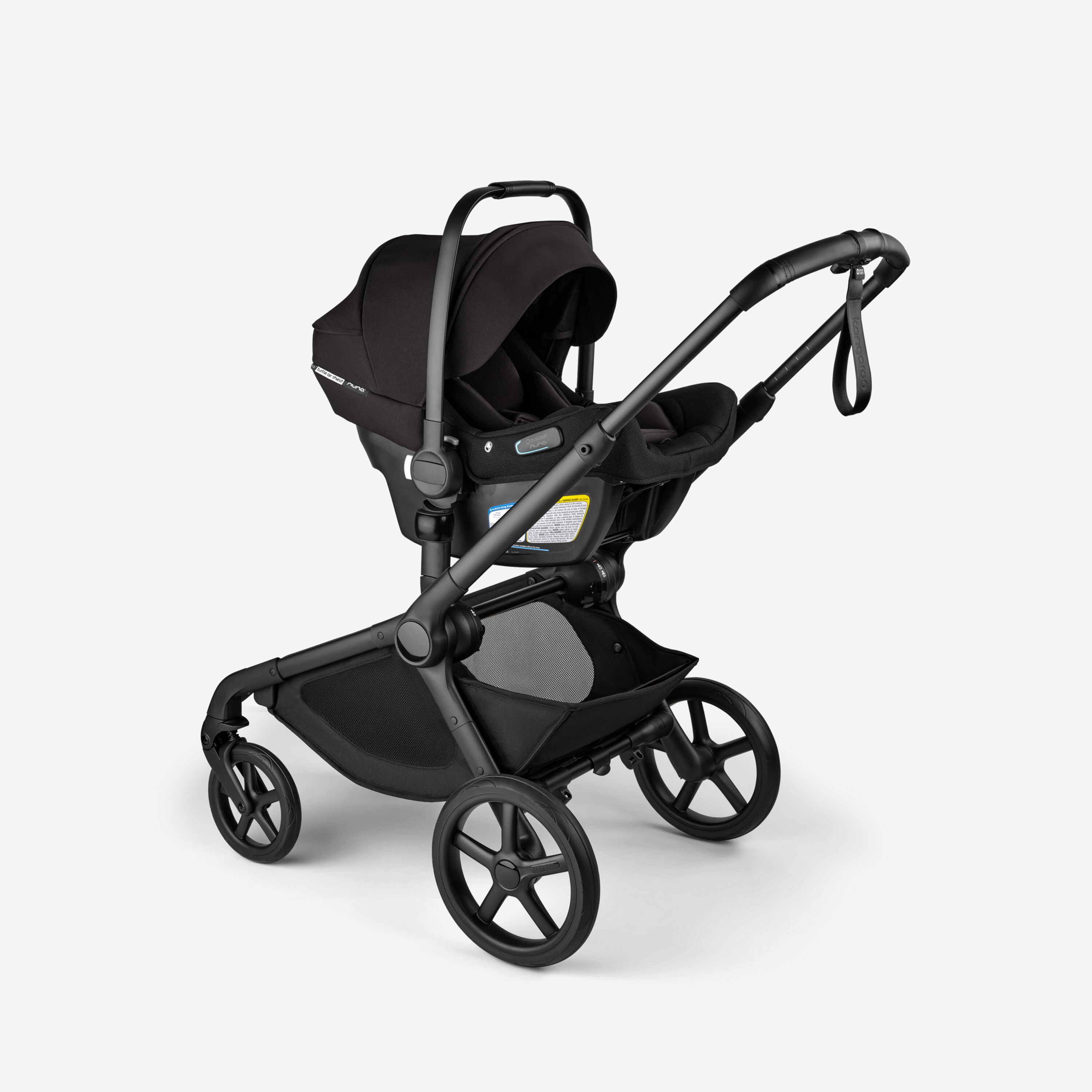Bugaboo Kangaroo 2-in-1 stroller with a Bugaboo Turtle Air Shield car seat attached. - Main Modal Image Slide 16 of 18