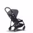 Bugaboo Bee 5 seat and bassinet stroller steel blue sun canopy, grey melange fabrics, black base - Thumbnail Slide 5 of 6