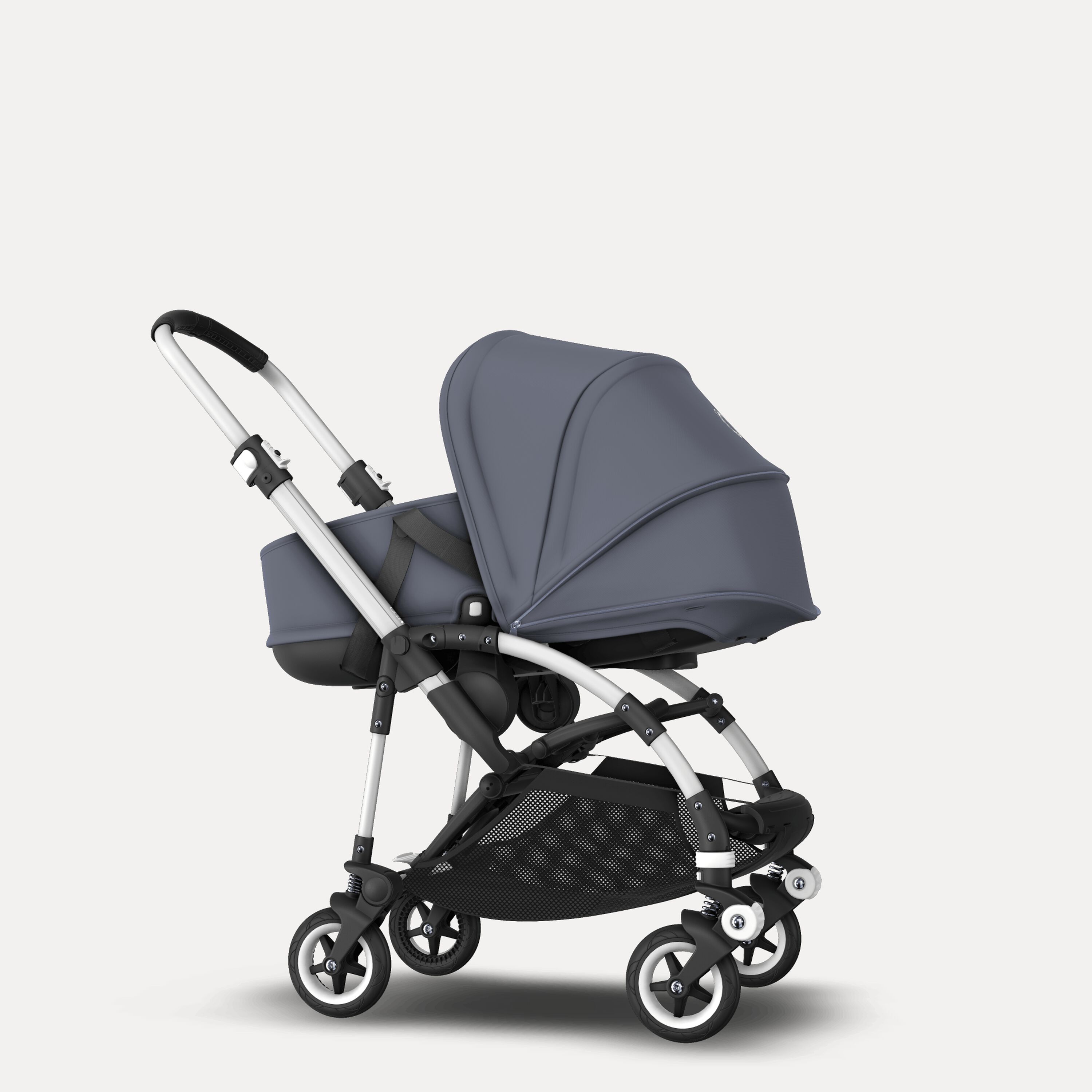 Bugaboo Bee 5 travel system steel blue sun canopy, steel blue fabrics, aluminium base - Main Modal Image Slide 5 of 15