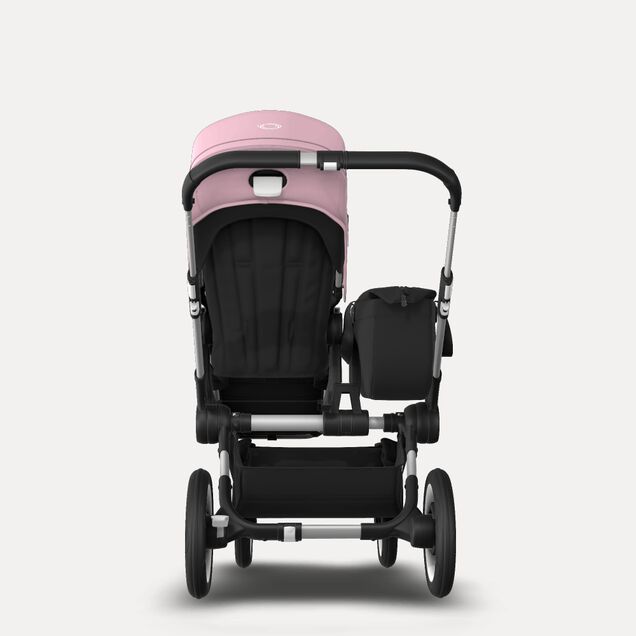 Bugaboo Donkey 3 Mono seat and bassinet stroller soft pink sun canopy, black fabrics, aluminium base - Main Image Slide 7 of 10