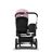 Bugaboo Donkey 3 Mono seat and bassinet stroller soft pink sun canopy, black fabrics, aluminium base - Thumbnail Slide 7 of 10