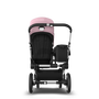 Bugaboo Donkey 3 Mono seat and bassinet stroller soft pink sun canopy, black fabrics, aluminium base - Thumbnail Slide 7 van 10